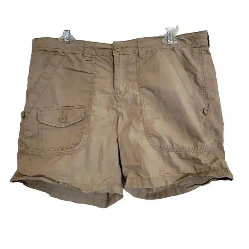 Polo Jeans Co. Women's Tan Cotton Cargo Shorts